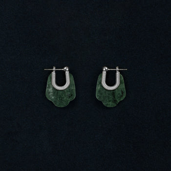 PADMA EARRING [DARK GREEN]