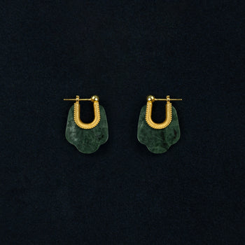 PADMA EARRING [DARK GREEN]