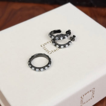 Astraios Earring [Black x White]