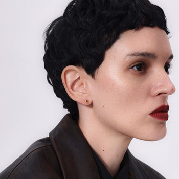 ASTRAIOS DOT EARRING [BROWN]