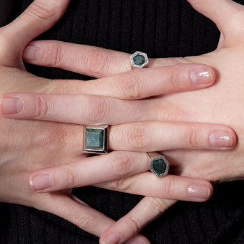 JALA RING [DARK GREEN]