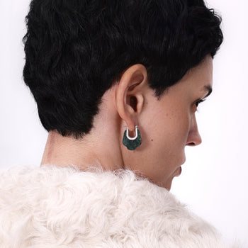 PADMA EARRING [DARK GREEN]