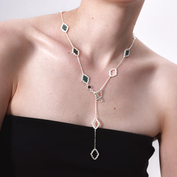 STRI NECKLACE [DARK GREEN]