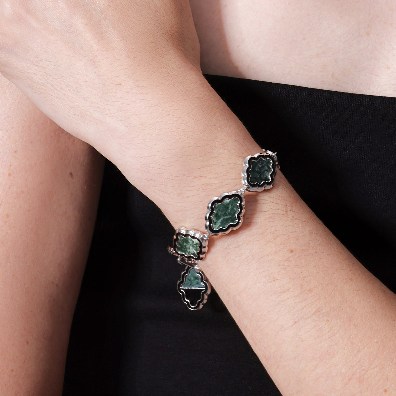 NAVA BRACELET [DARK GREEN]