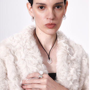 ARUNA OPEN RING [WHITE]