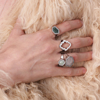 KUSUMA OPEN RING [WHITE]